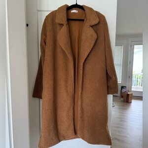 Vestique tan Sherpa coat